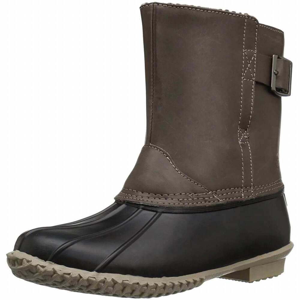 NEW NORTHSIDE women's nakoa waterproof slip-on duck boot in stone